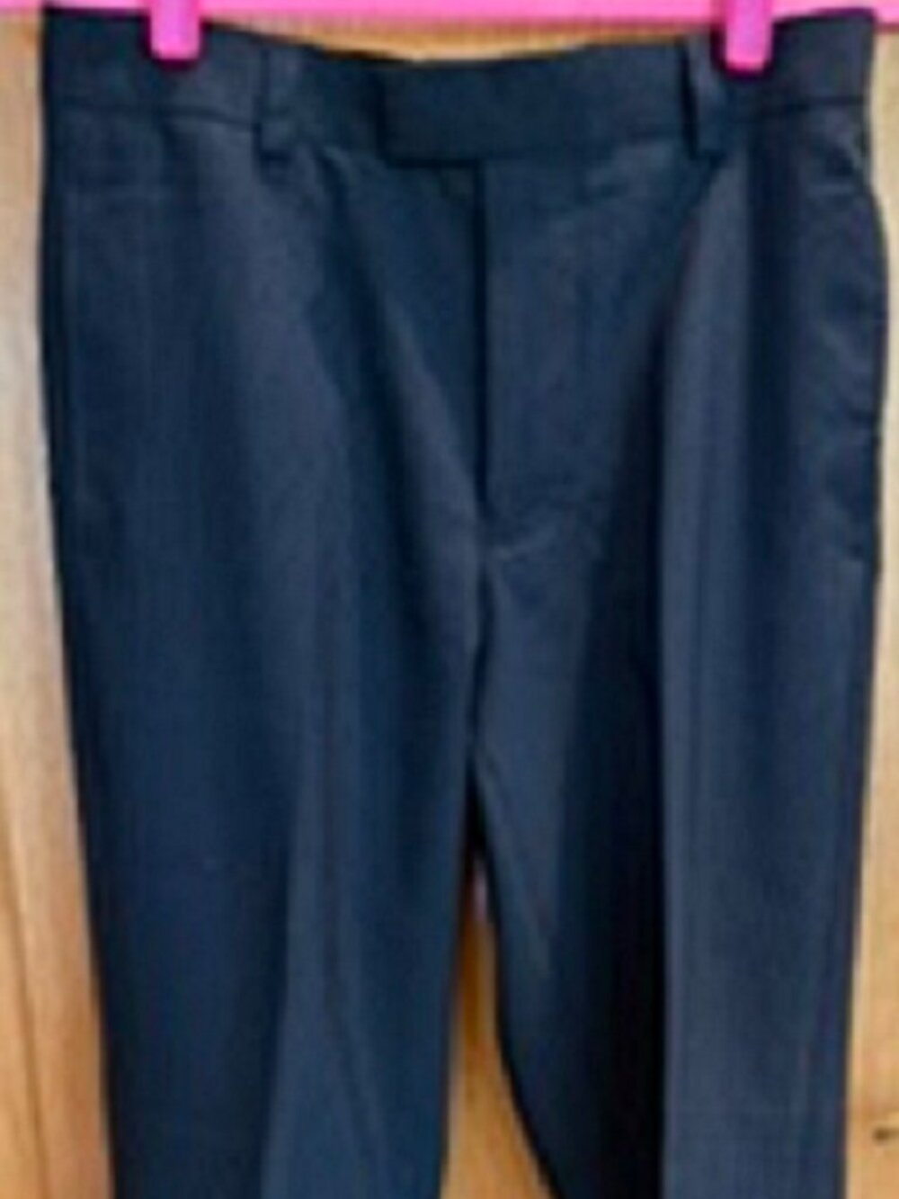 Men Michael Brandon Classic-Fit Vertical Pinstripes Suit Chino Pants Black 30x30